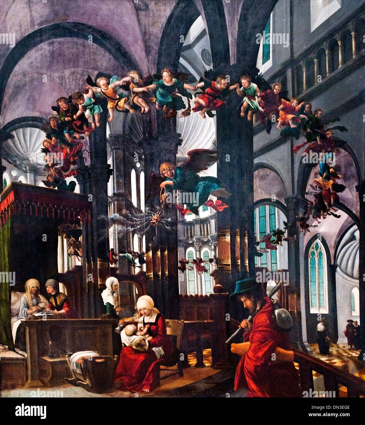 Jungfrau Maria - Leben der Jungfrau - Geburt der Heiligen Jungfrau - Jungfrau von Krankenschwester 1520 Albrecht Altdorfer 1480-1538 Deutschland gehalten Stockfoto