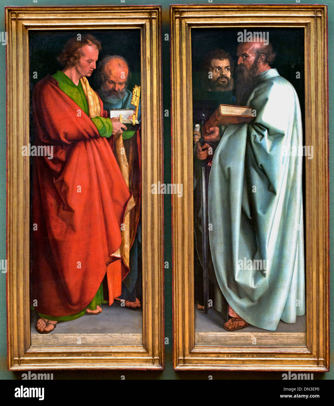 DIE vier Apostel 1526 ALBRECHT DÜRER (1471-1528) Deutsch Deutschland Stockfoto