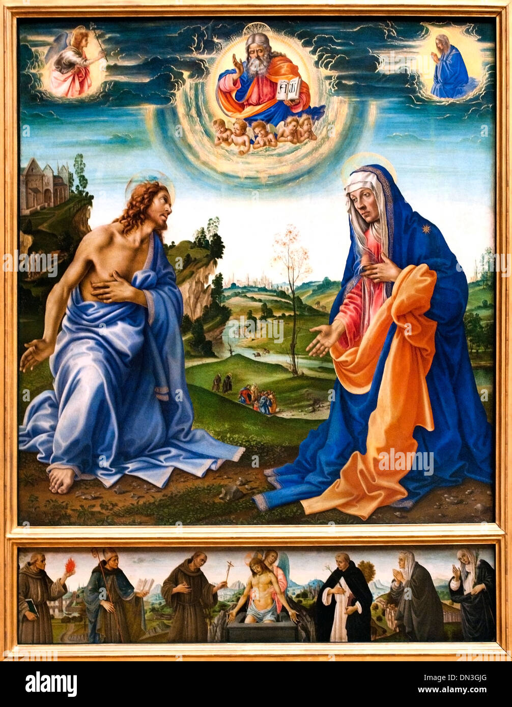 Die Fürsprache von Christus und Maria von Filippino Lippi 1457 – 1504 Italien Italienisch Stockfoto