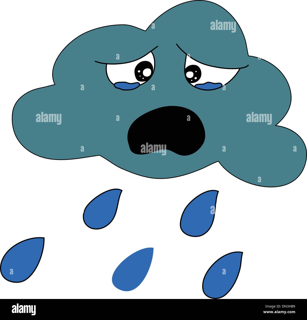 Regen-Dusche-Wetter Stock Vektor