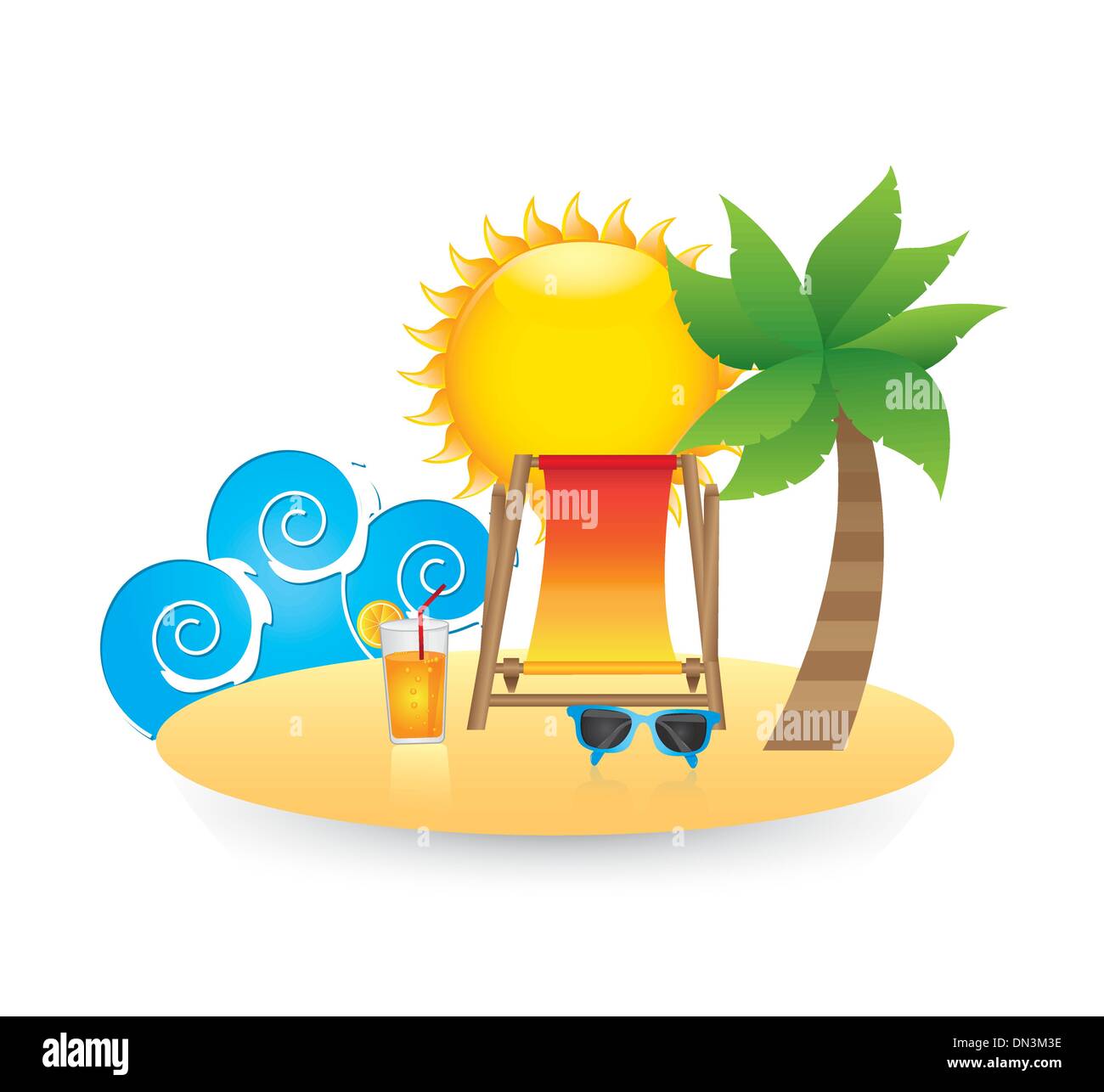 Strand-Symbole Stock Vektor