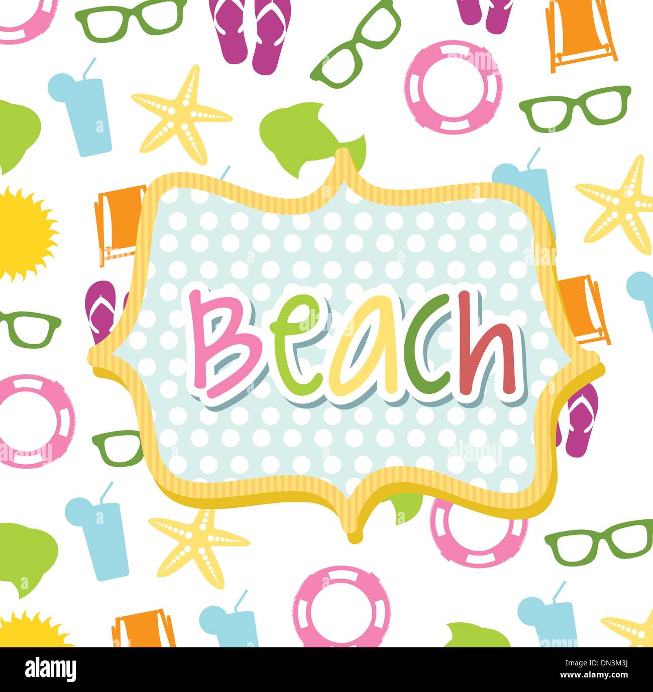 Strand-Symbole Stock Vektor