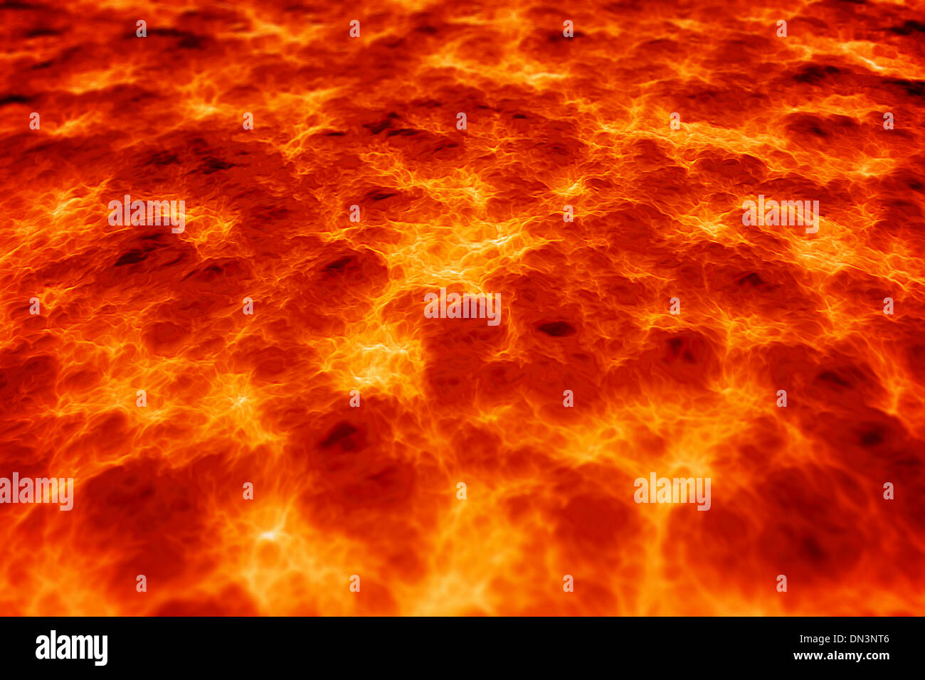 Computergenerierten abstrakten Hintergrund von Magma lava Stockfoto