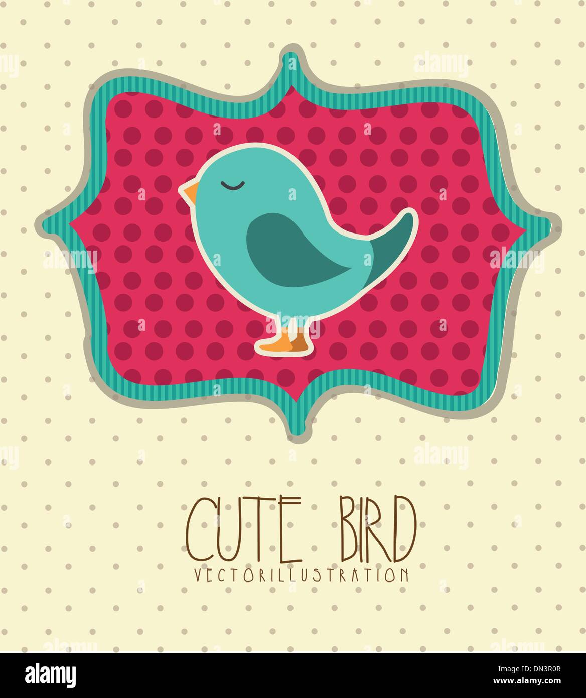 niedlichen Vogel Stock Vektor