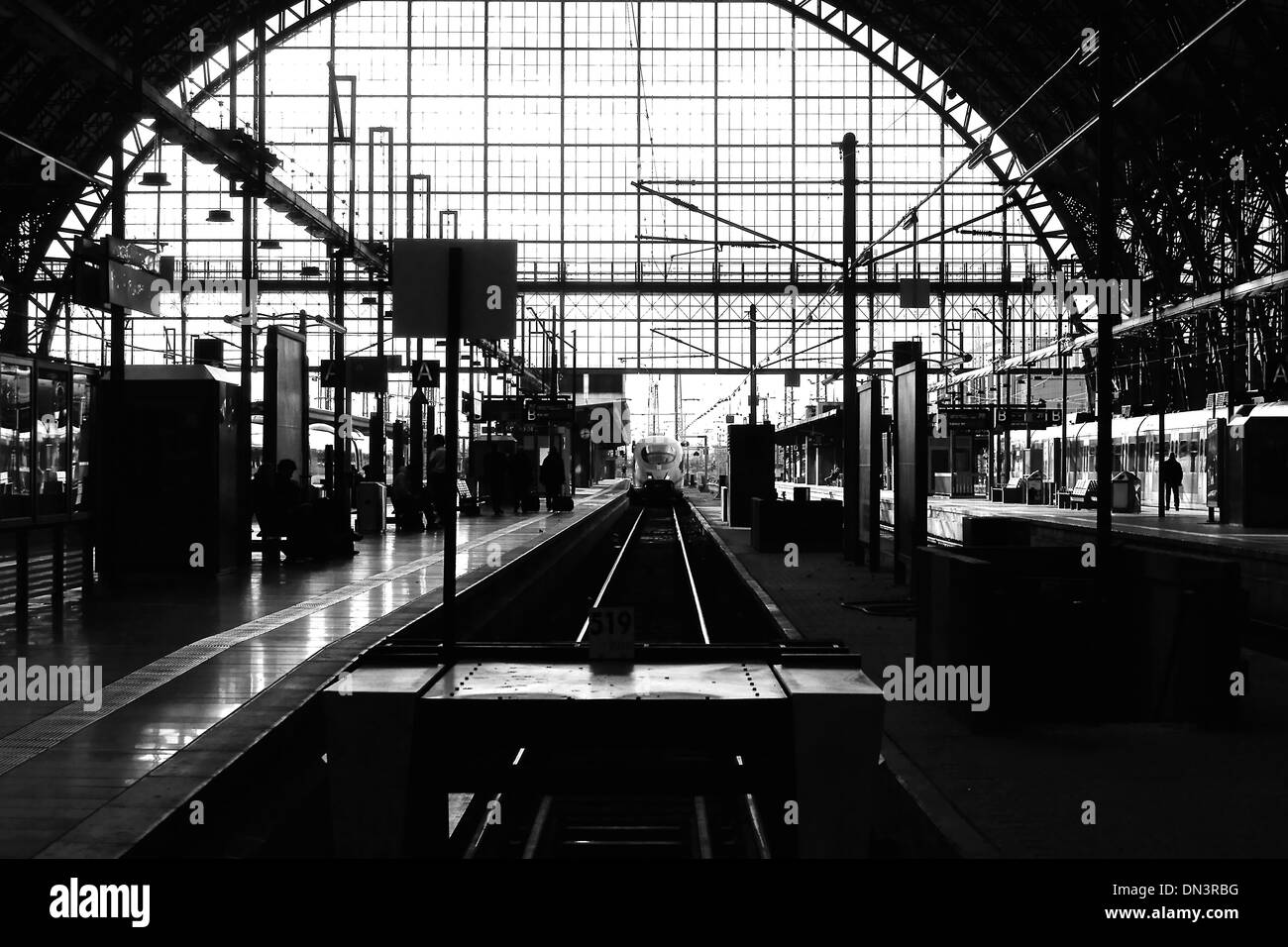 Bahnhof Frankfurt Stockfoto