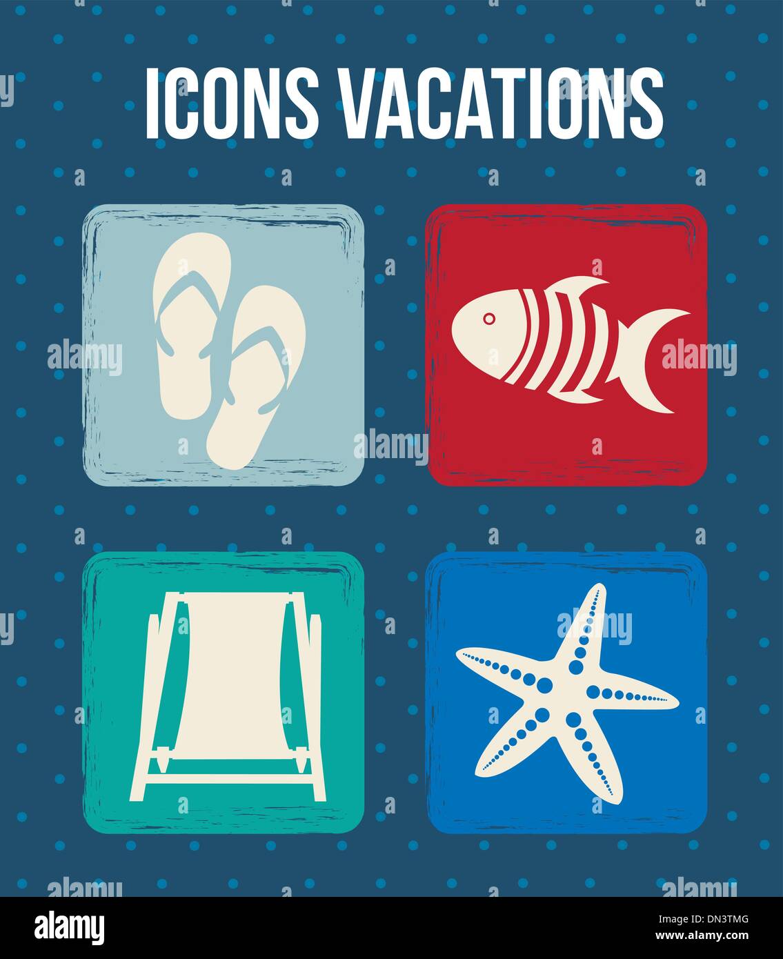 Ikonen-Urlaub Stock Vektor