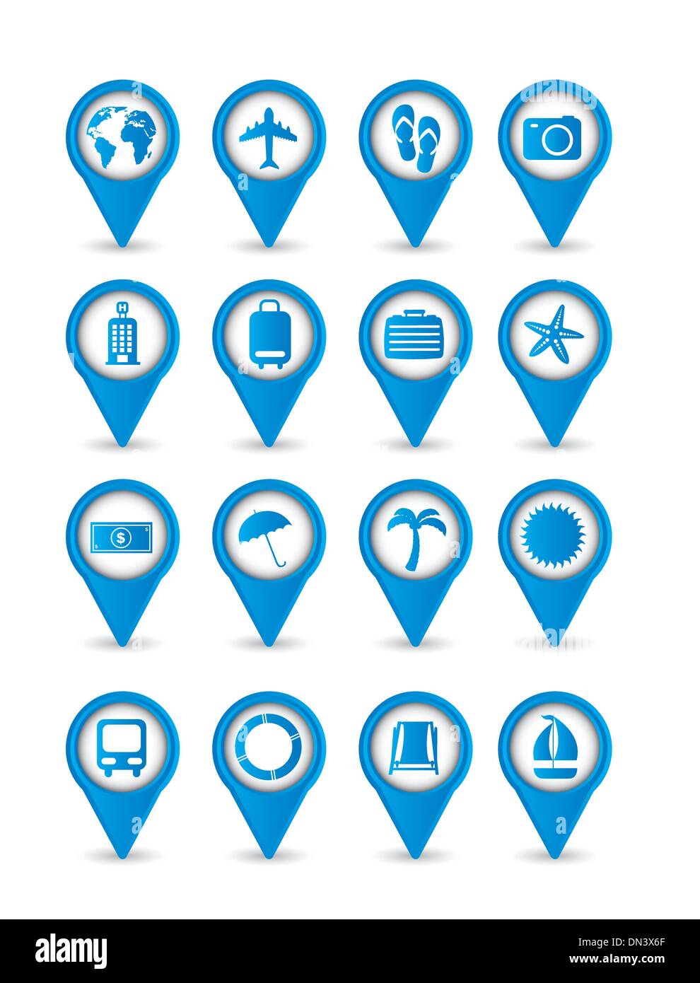 Urlaub-Symbole Stock Vektor