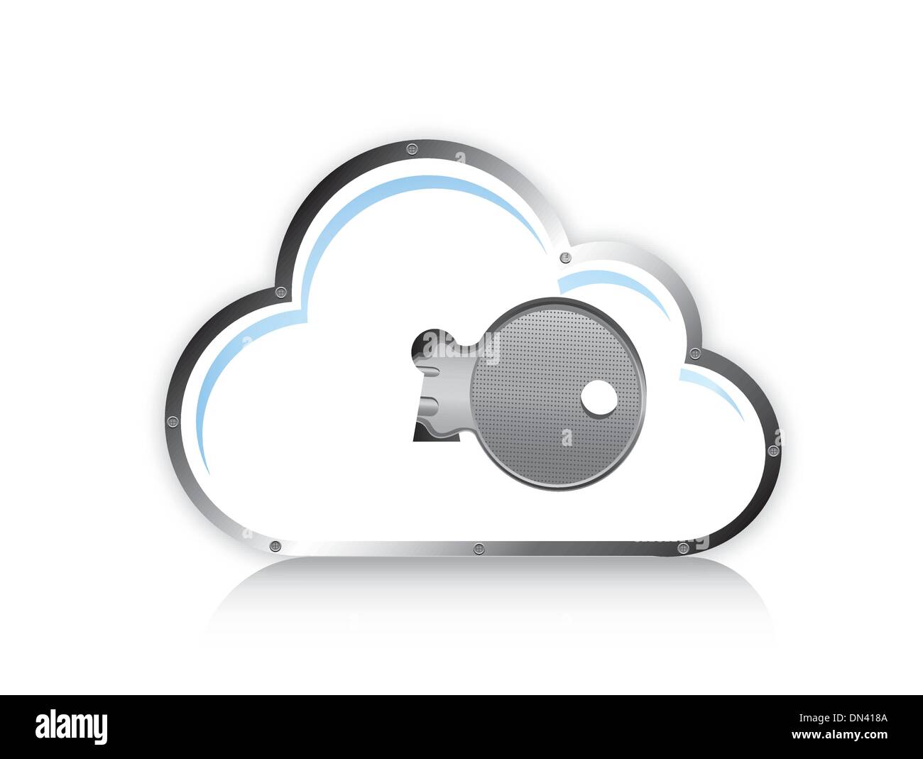 Cloud computing Sicherheit Stock Vektor