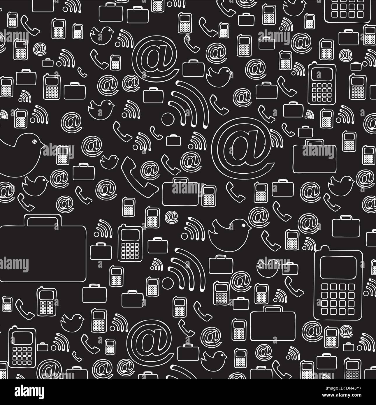 Kommunikation-Symbole Stock Vektor