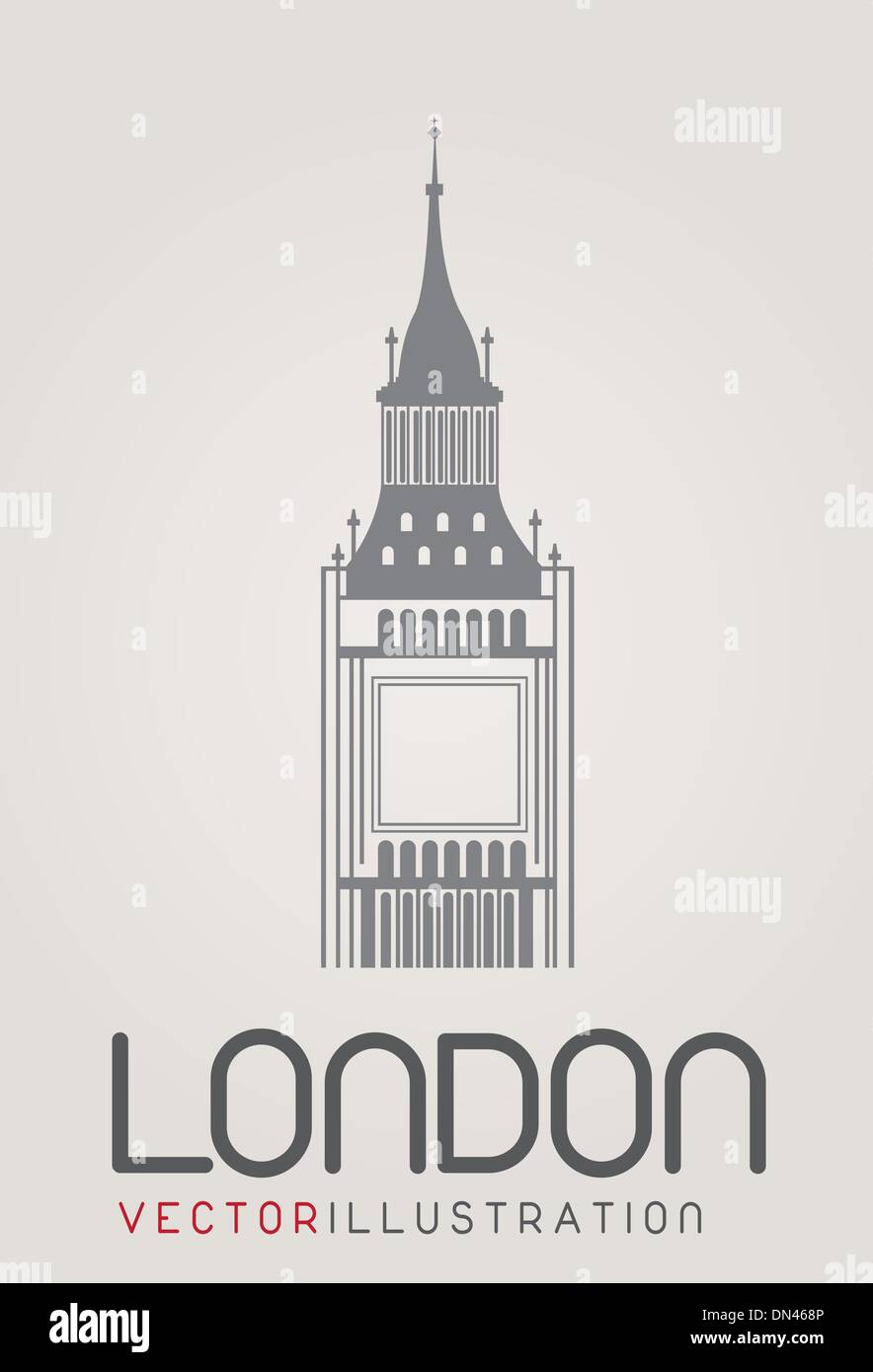 Der Clock tower Stock Vektor