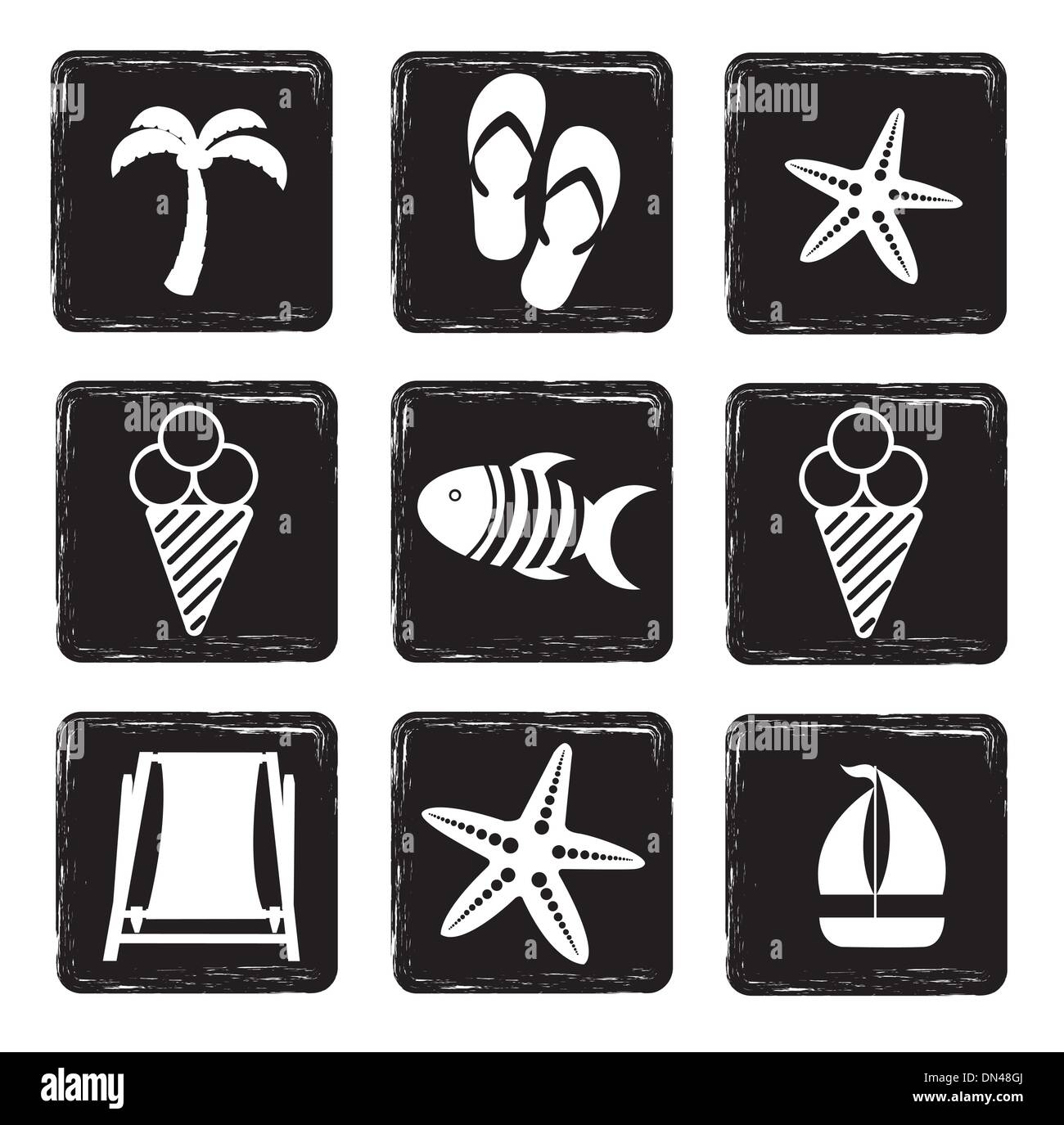 Urlaub-Symbole Stock Vektor