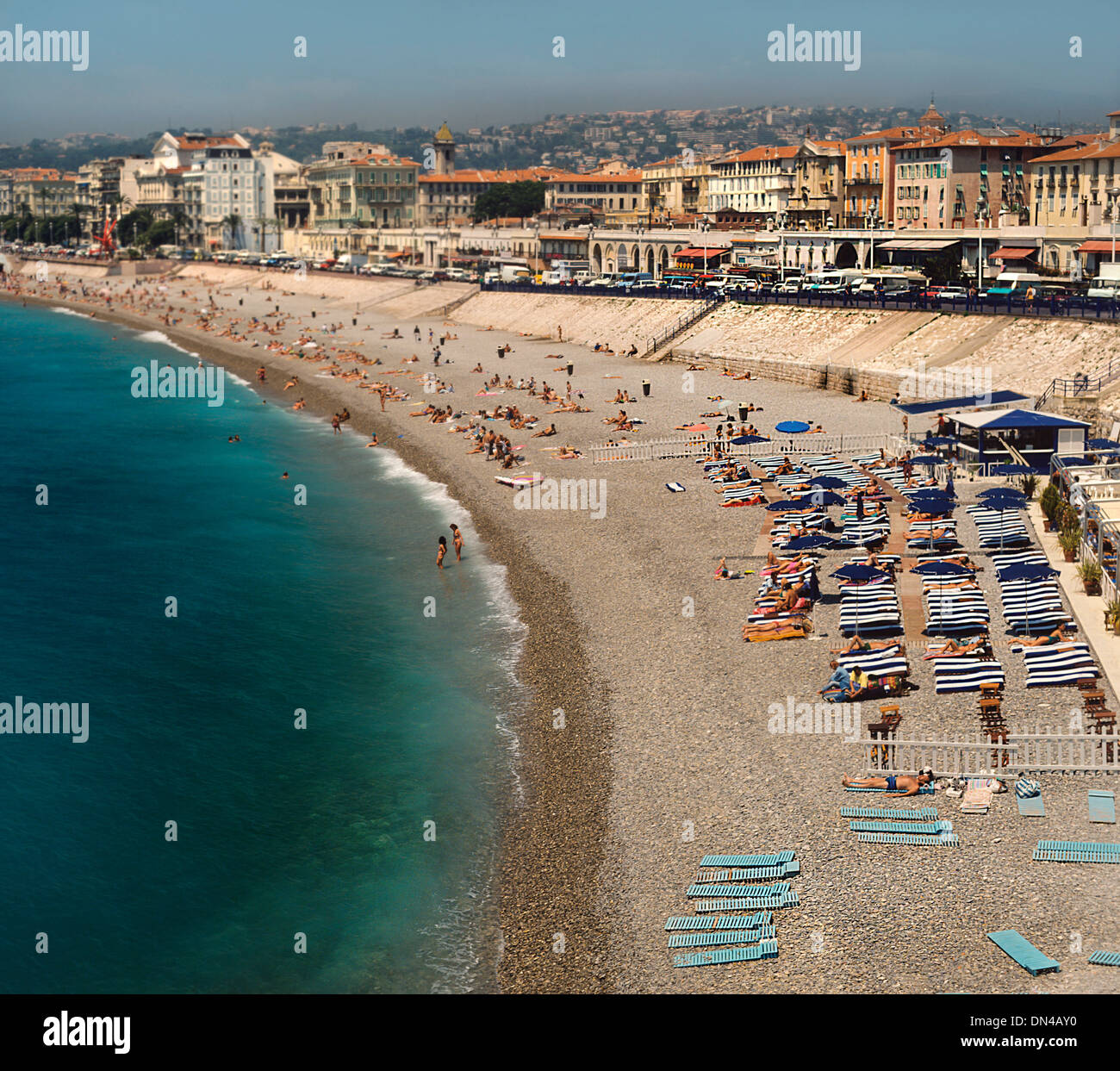 La Grande Plage, größten Strand in Biarritz, Frankreich Stockfoto