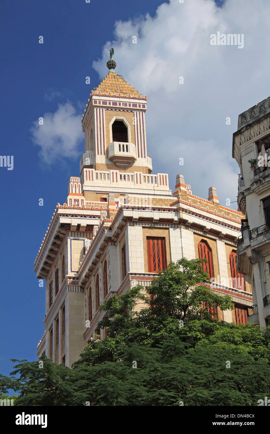 Edificio Bacardi, Avenida de Bélgica, Alt-Havanna (La Habana Vieja), Kuba, Karibik, Mittelamerika Stockfoto