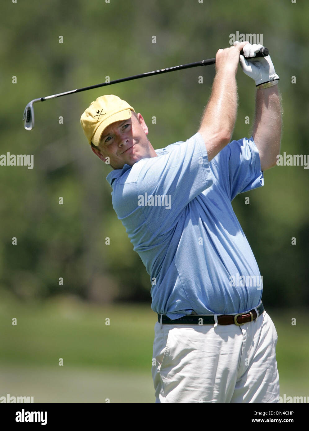 16. Juli 2006; Jupiter, FL, USA; Eoghan O'Connell schoss ein sogar Par 72 in der zweiten Runde der 31. Palm Beach Kennel Club County Amateur auf dem Old Trail-Kurs statt. Obligatorische Credit: Foto von Allen Eyestone/Palm Beach Post/ZUMA Press. (©) Copyright 2006 von Palm Beach Post Stockfoto