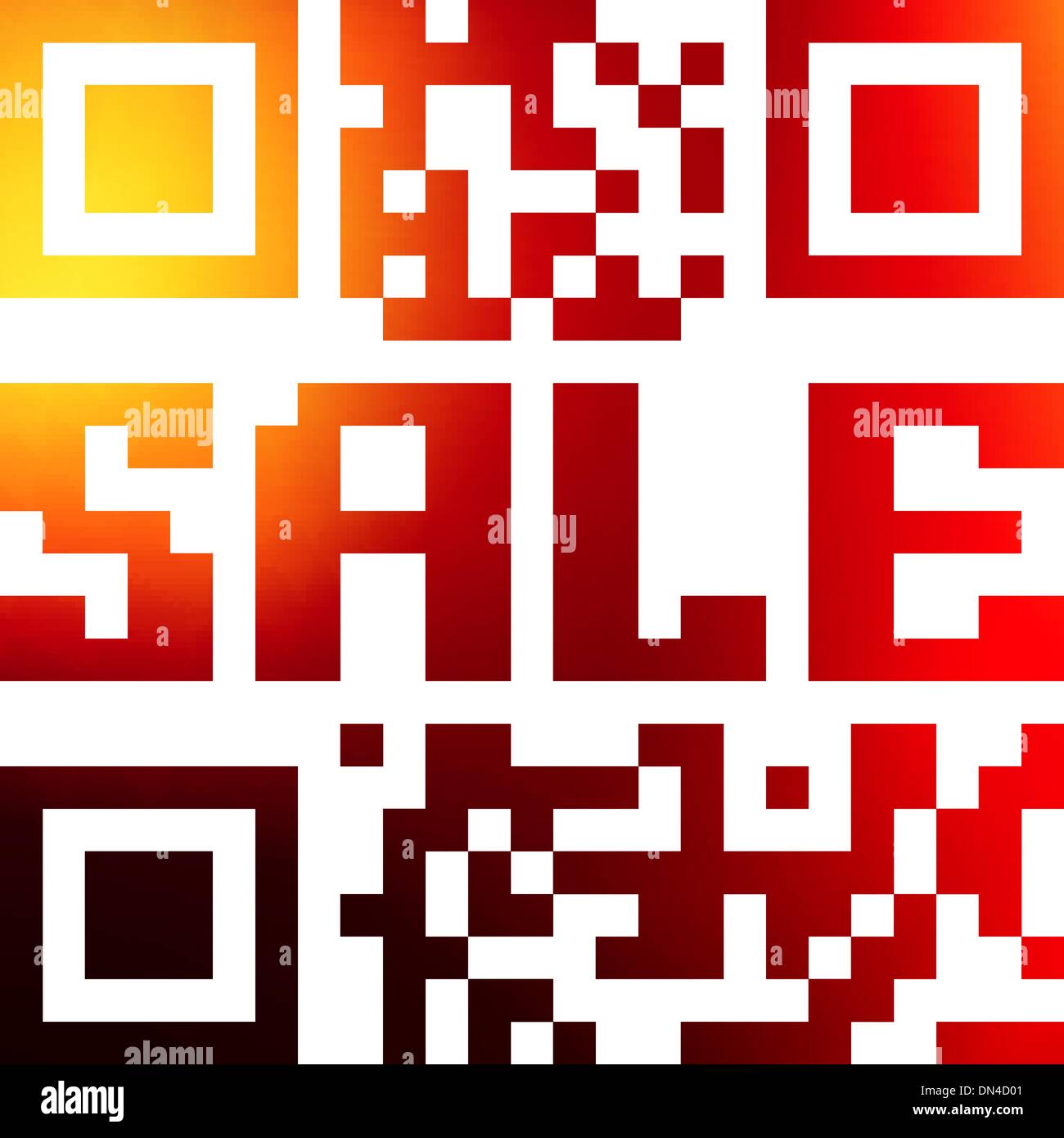 QR-Code für Artikel im Sale. EPS 10 Stock Vektor