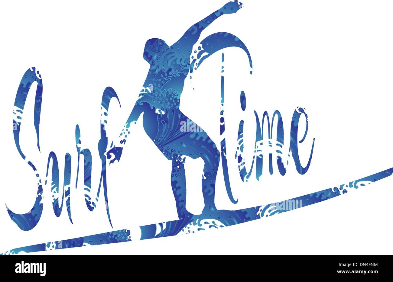 Pazifische Surfer-Vektor-Grafik-design Stock Vektor