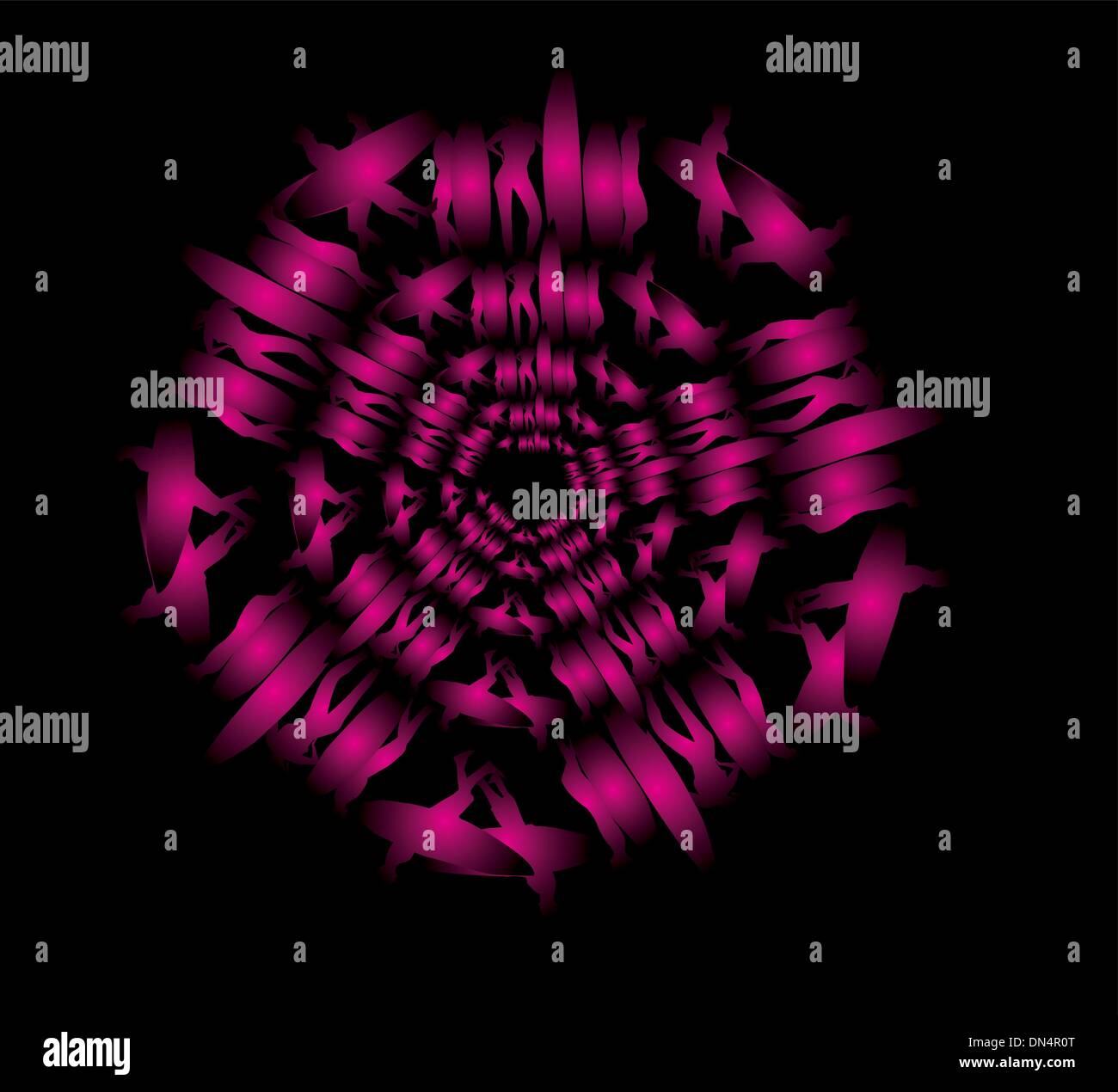 Pazifische Surfer-Vektor-Grafik-design Stock Vektor