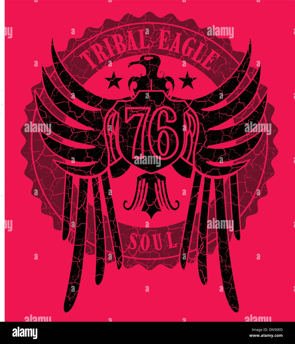 tribal Tattoo Adler Vektorgrafiken Stock Vektor