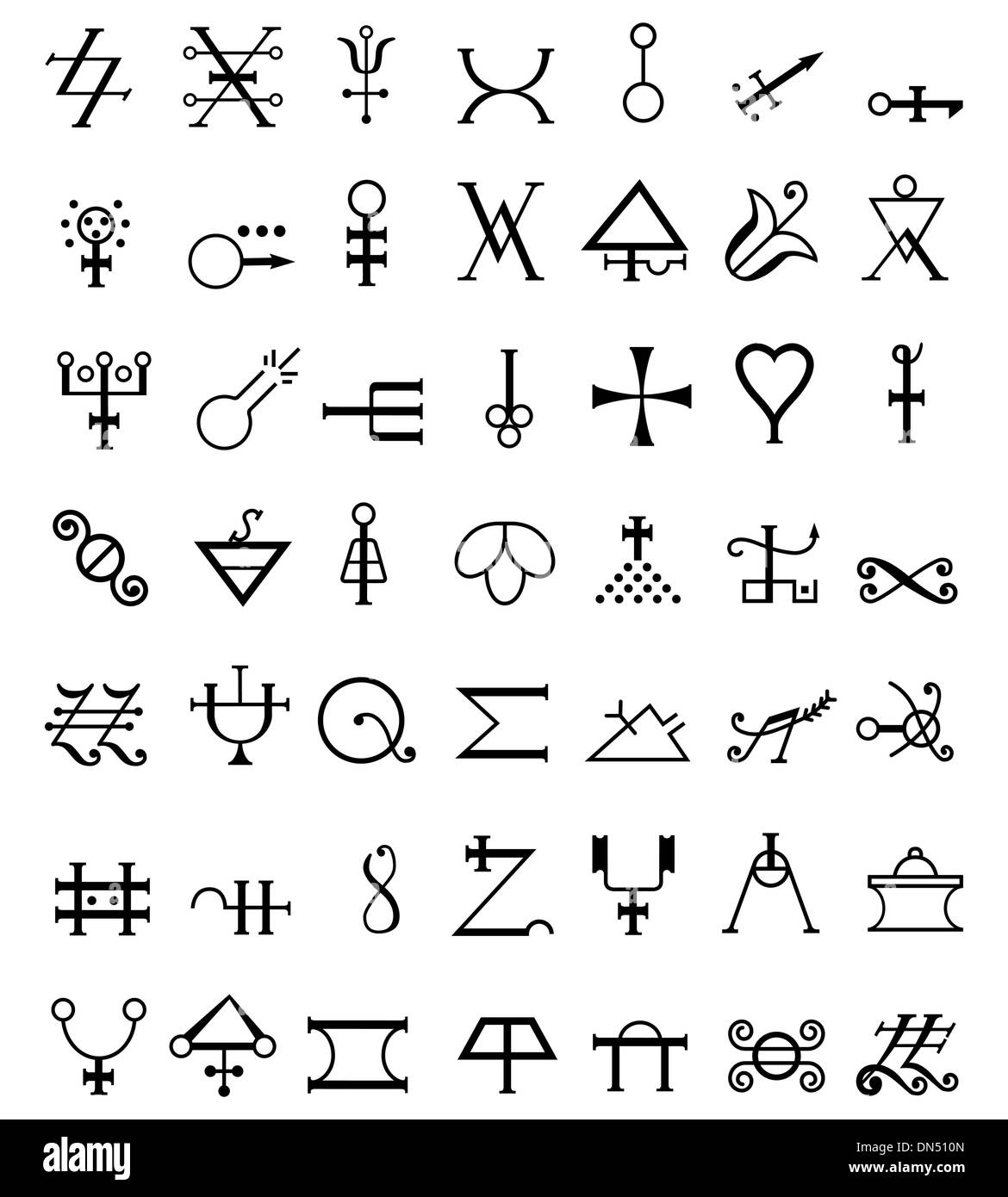 Runen. Okkulte Symbole Stock Vektor