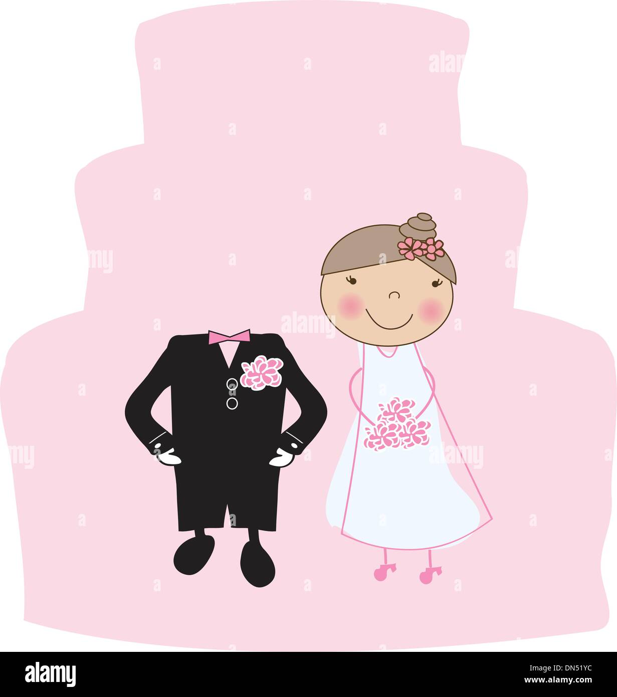 Hochzeit-Abbildung Stock Vektor