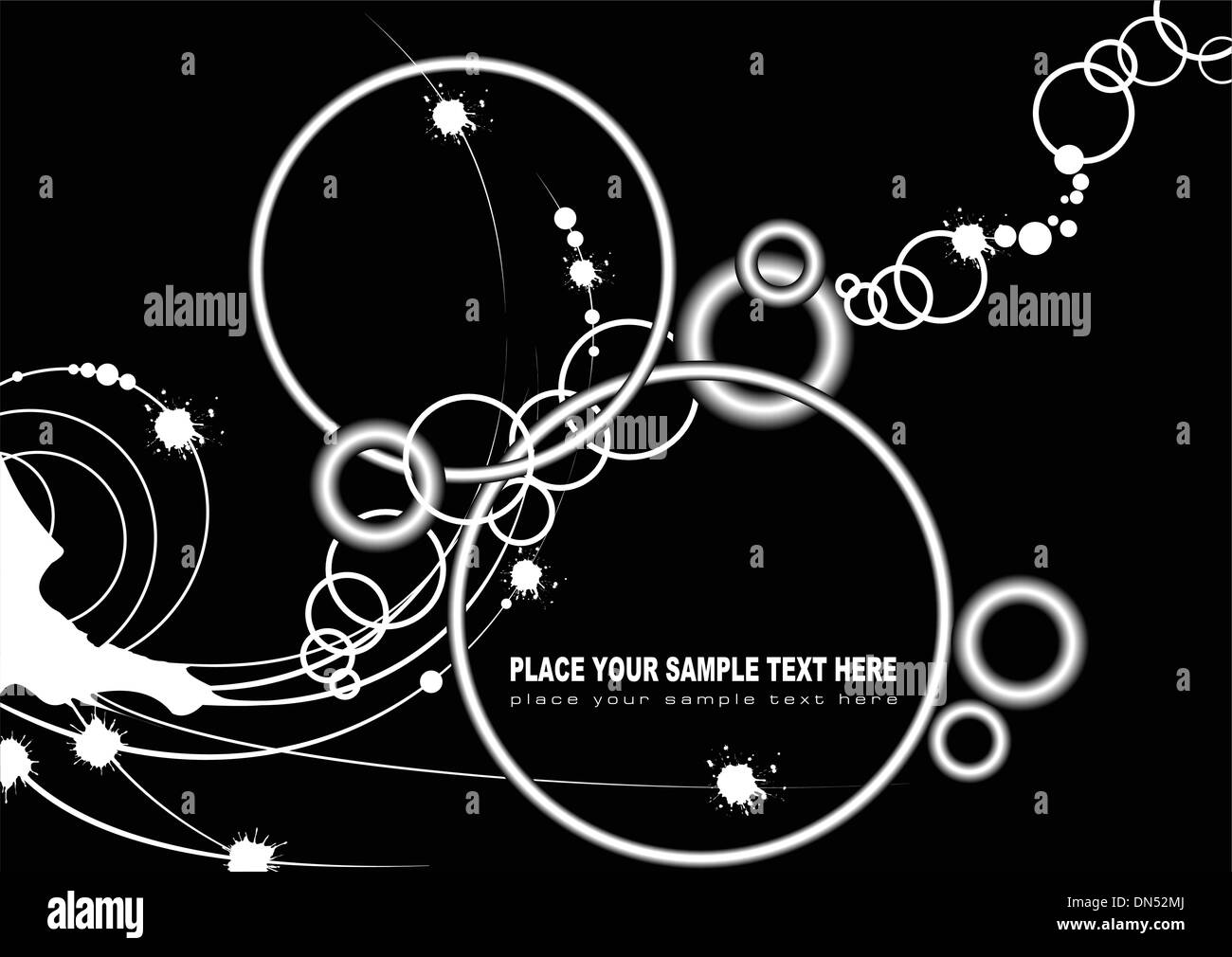 Abstrakte futuristische Hintergrund. Vektor-illustration Stock Vektor