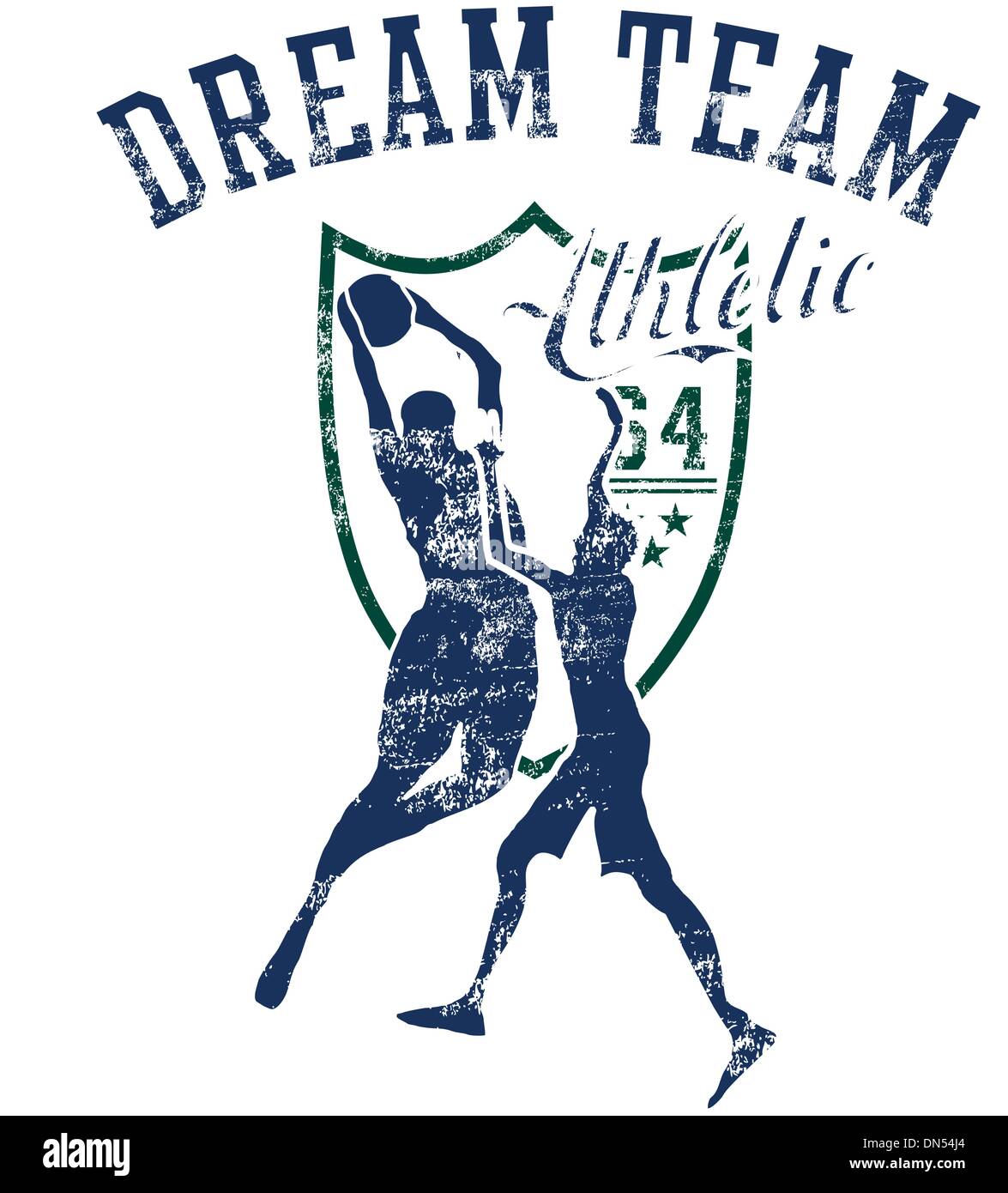 College Basketball Sport Vektorgrafiken Stock Vektor