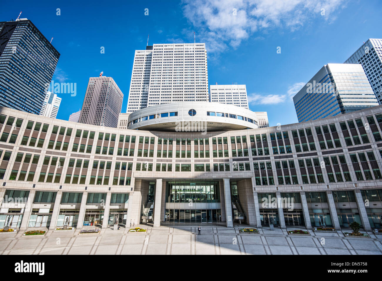 Tokyo Metropolitan Assembly Building in Shinjuku Ward, Tokio, Japan. Stockfoto