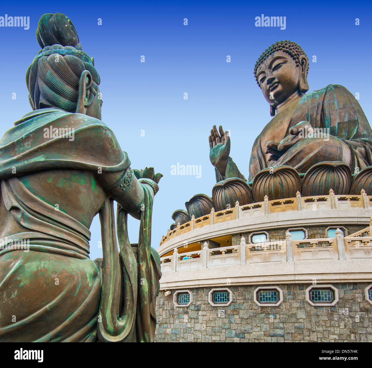 Big Buddha Lantau Island in Hongkong, China. Stockfoto
