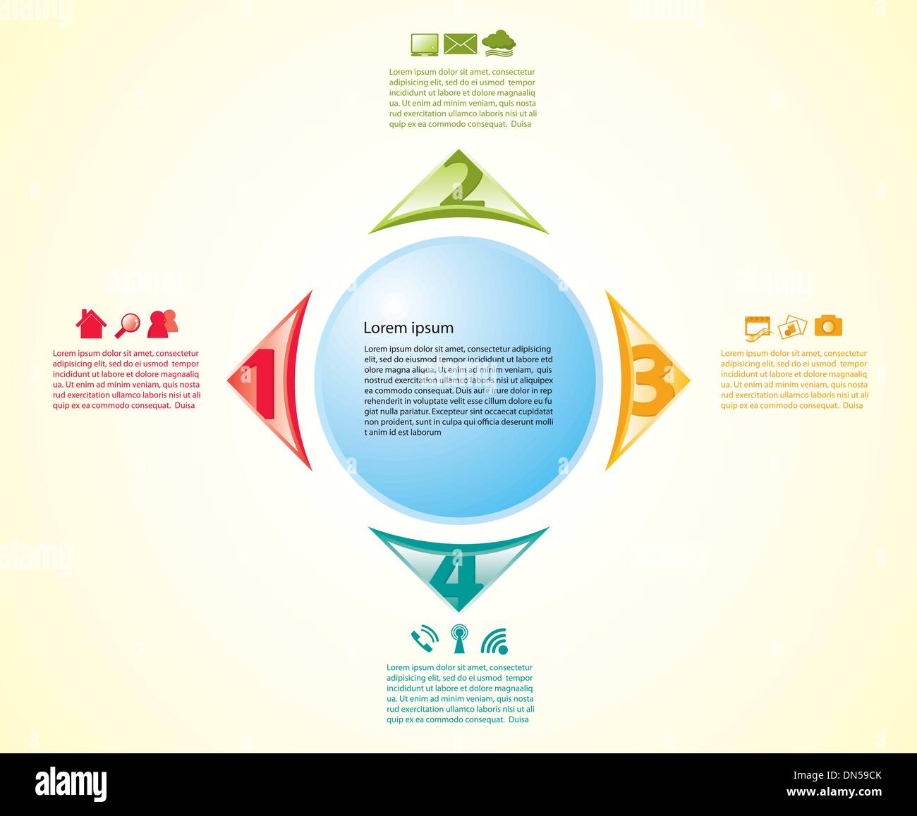 Infografik-Daten-Symbol Stock Vektor
