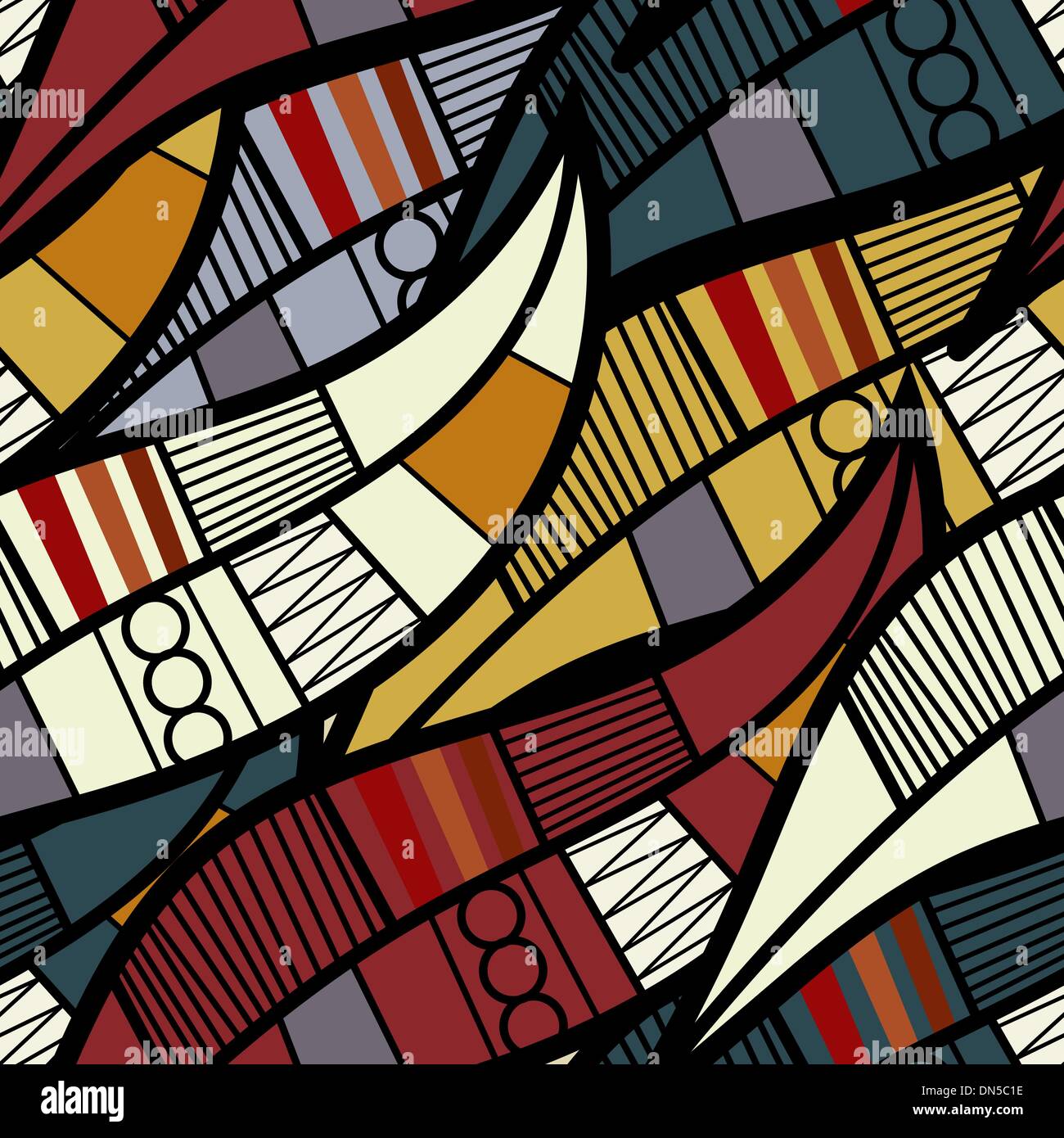 Nahtlose Textur mit floralen Elementen Stock Vektor