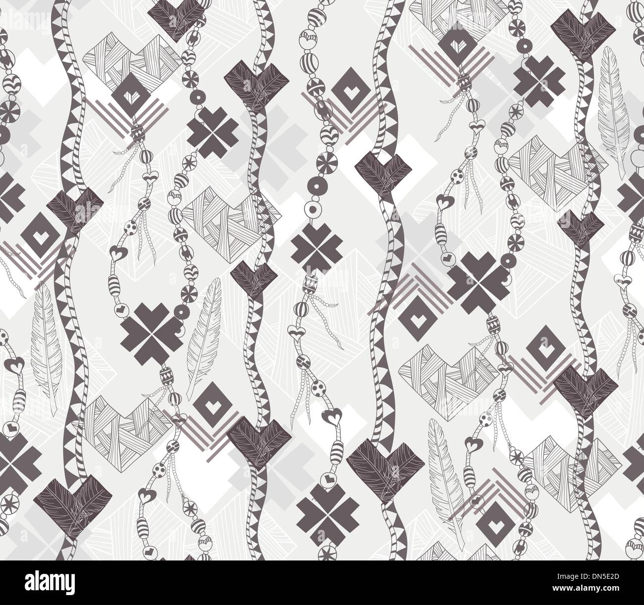 Abstrakte geometrische Musterdesign. Native Stilmuster Stock Vektor