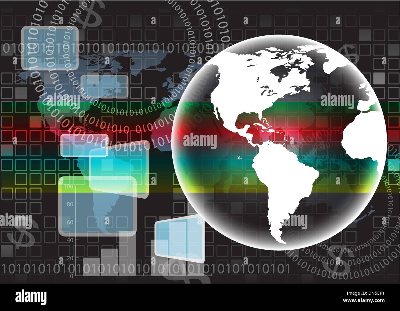 Hintergrundkarte des Welt-Vektors Stock Vektor