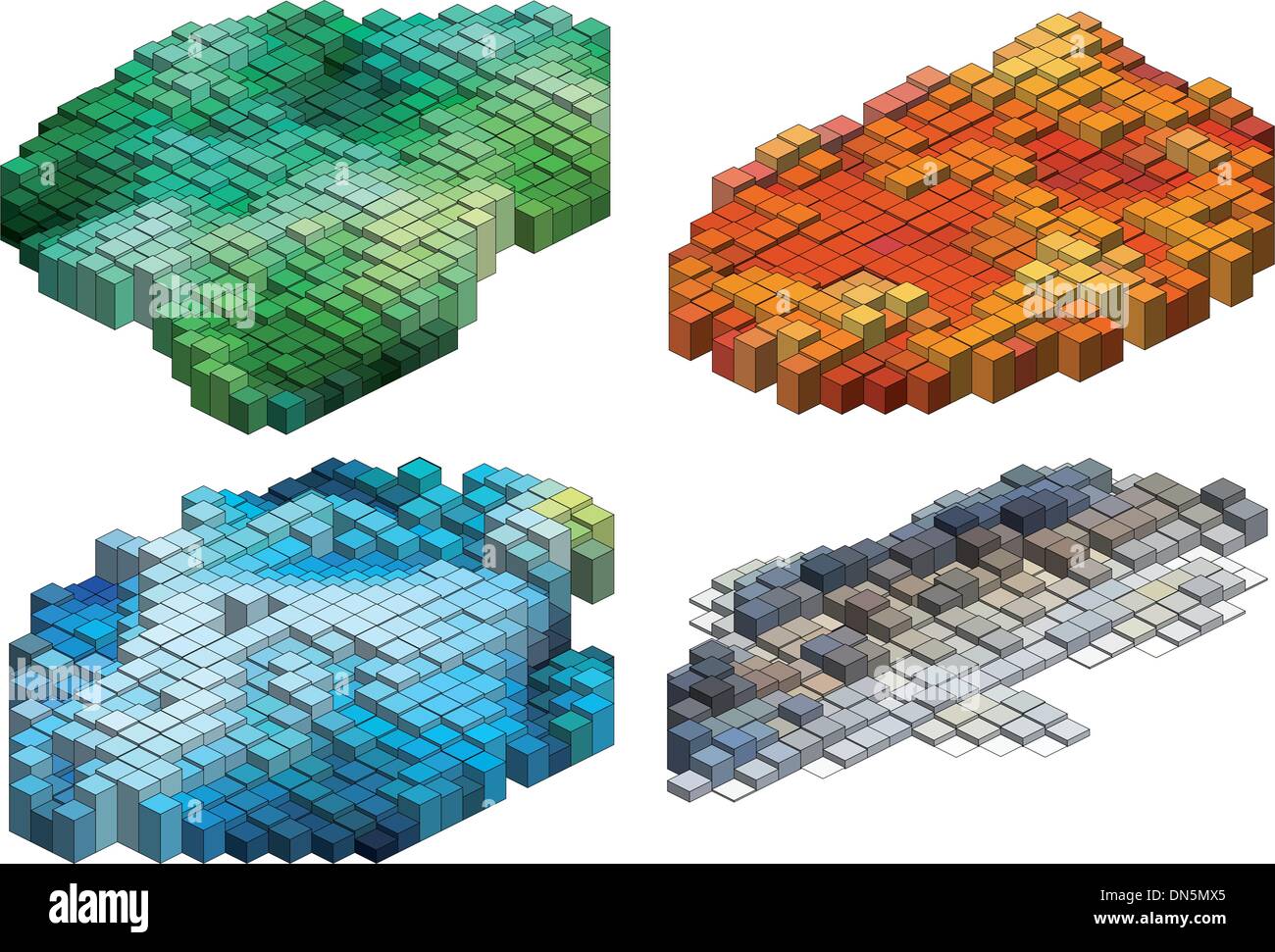 3D Würfel, Vektor-Hintergrund Stock Vektor
