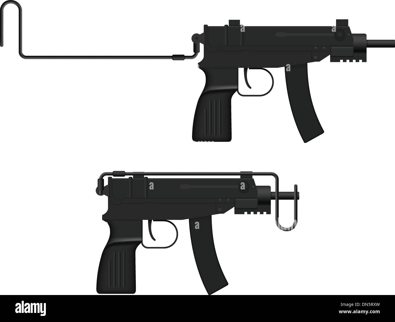 Maschinenpistole Stock Vektor