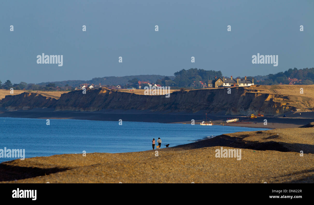 Küsten Blick von Salthouse Weybourne Norfolk Stockfoto