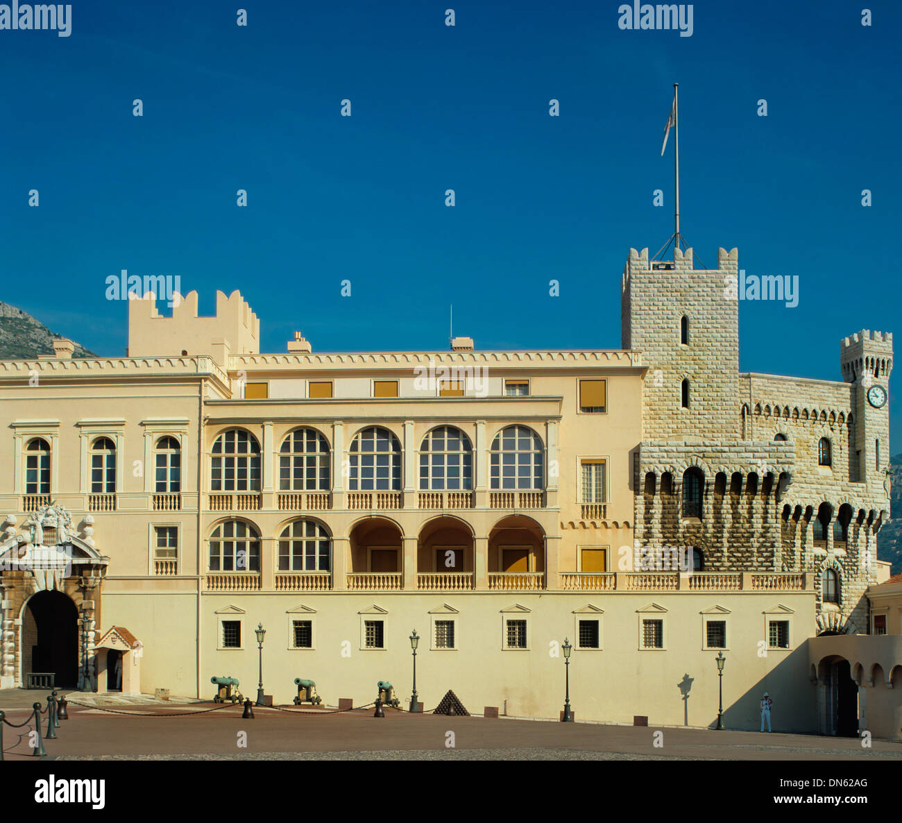 Der Prinz Palast von Monaco, offizielle Residenz des Fürsten von Monaco, Monaco Stockfoto
