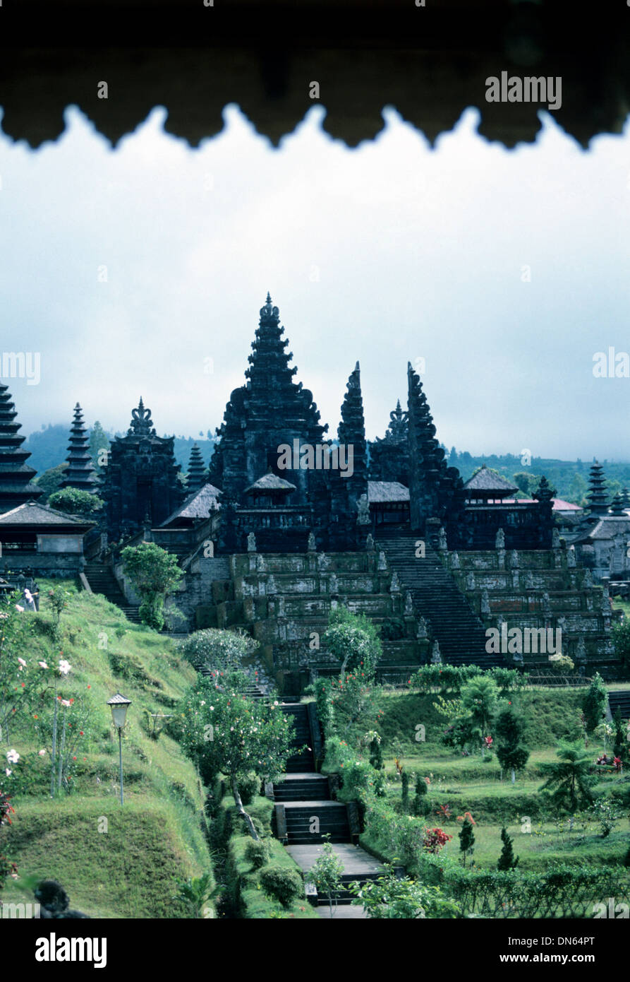 Ansicht der alten hindu-Tempel, Bali, Indonesien Stockfoto