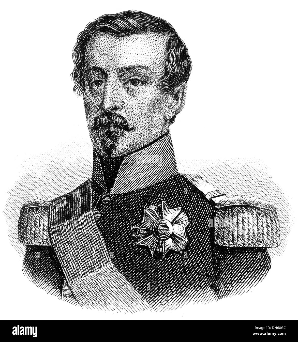 Louis-Napoléon Bonaparte, 1808-1873, der erste Präsident der französischen Republik und als Napoleon III., der Herrscher des zweiten Stockfoto