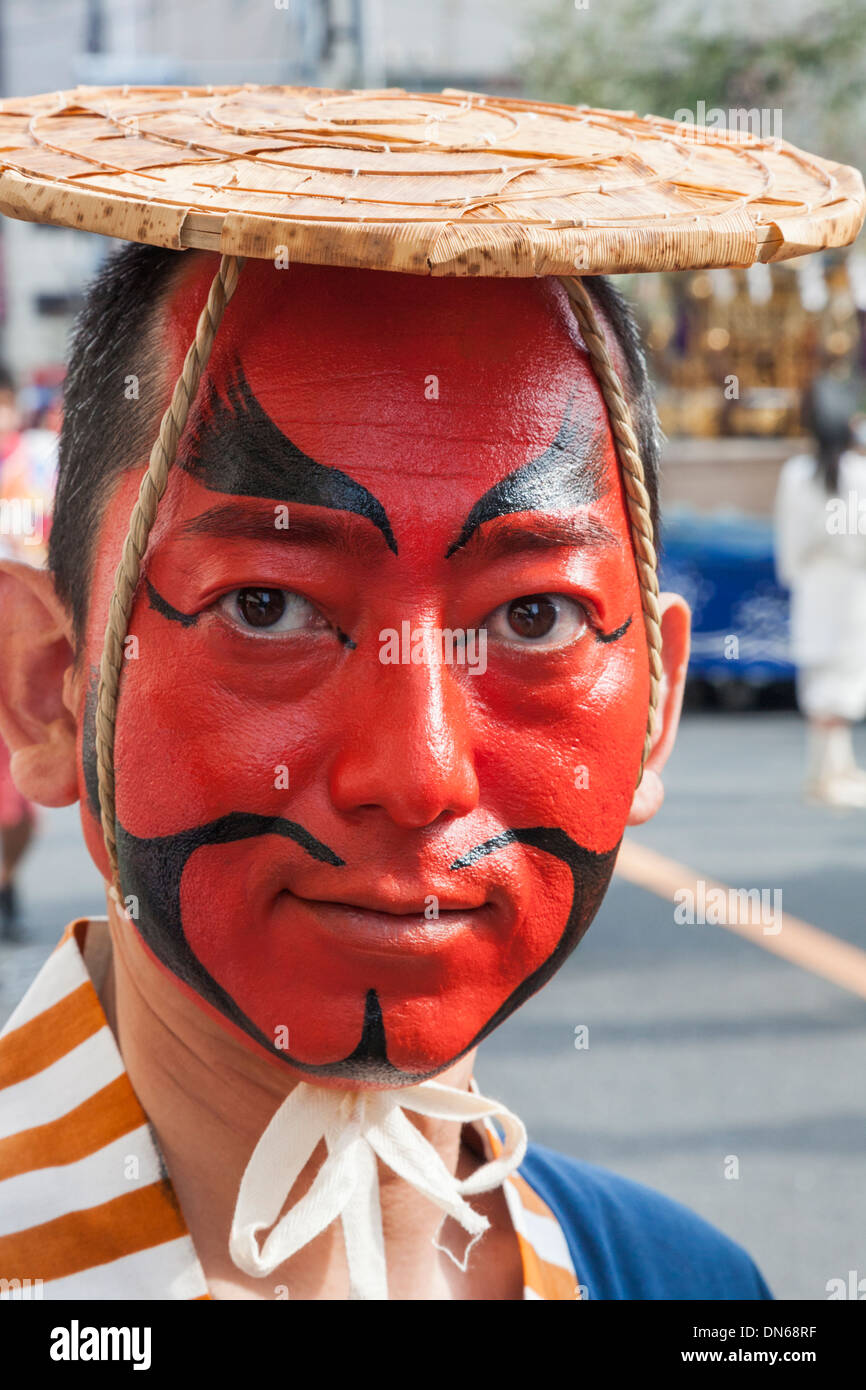 Japan, Honshu, Kanto, Tokio, Asakusa, Jidai Matsurai Festival, Parade Teilnehmer Stockfoto