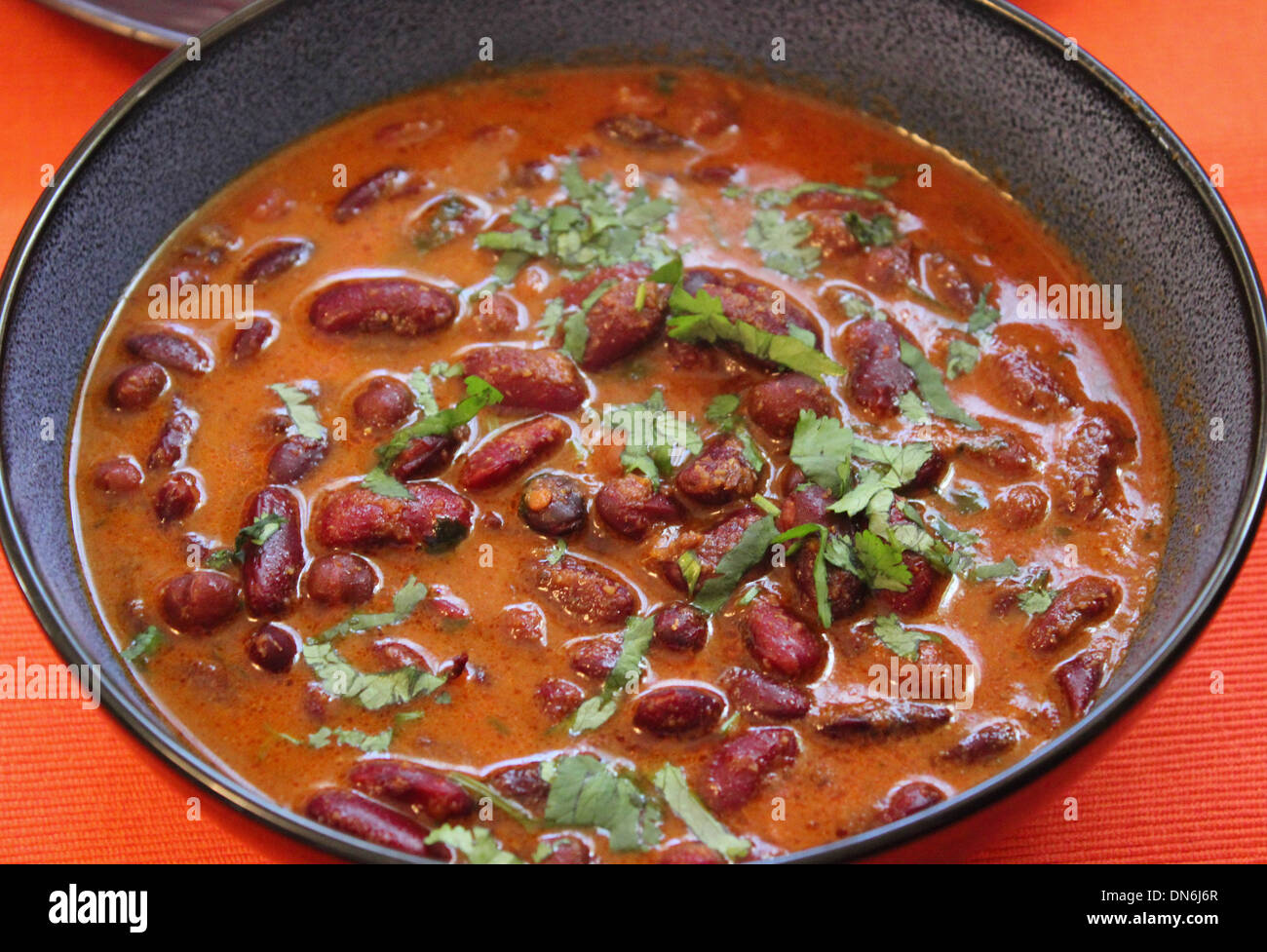 Rote Kidney-Bohnen-Sauce Stockfoto