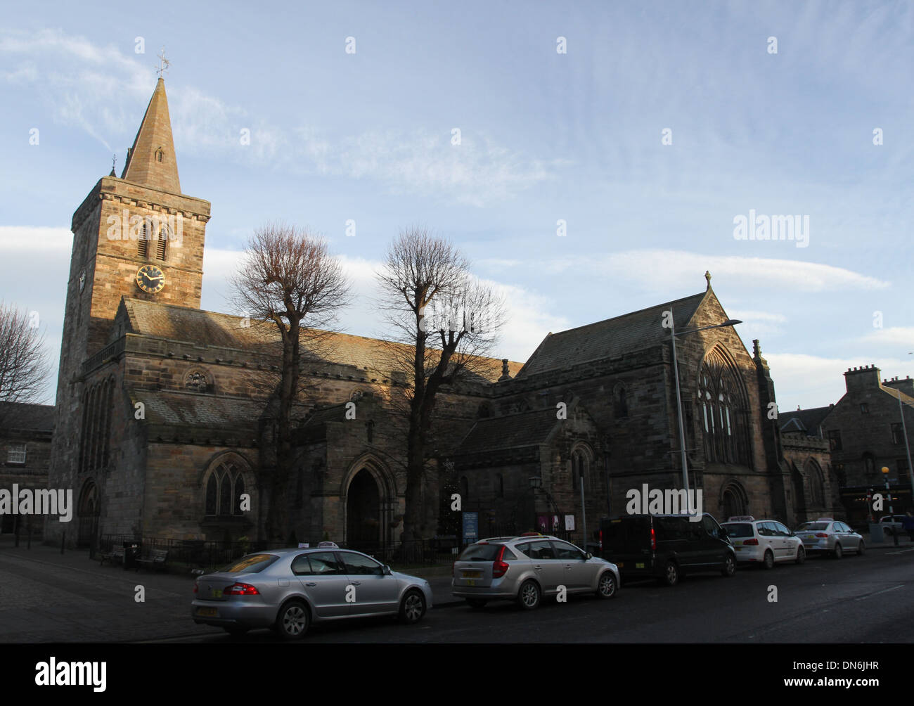 Außenseite der Heiligen Dreifaltigkeit Kirche St Andrews Schottland Dezember 2013 Stockfoto