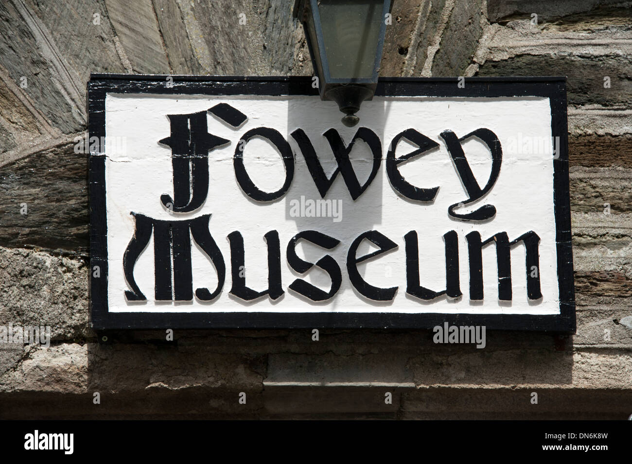 Fowey Stadtmuseum Cornwall UK Stockfoto
