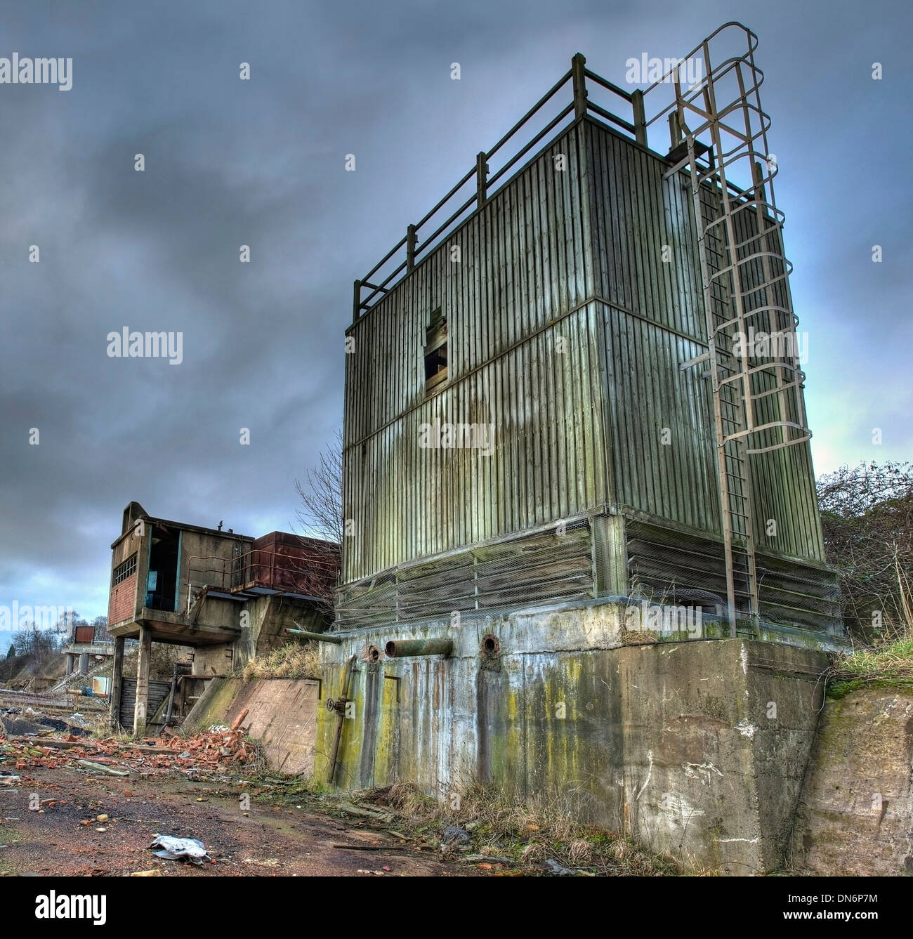 Verlassenen Fabrik, Kidderminster, England. Stockfoto