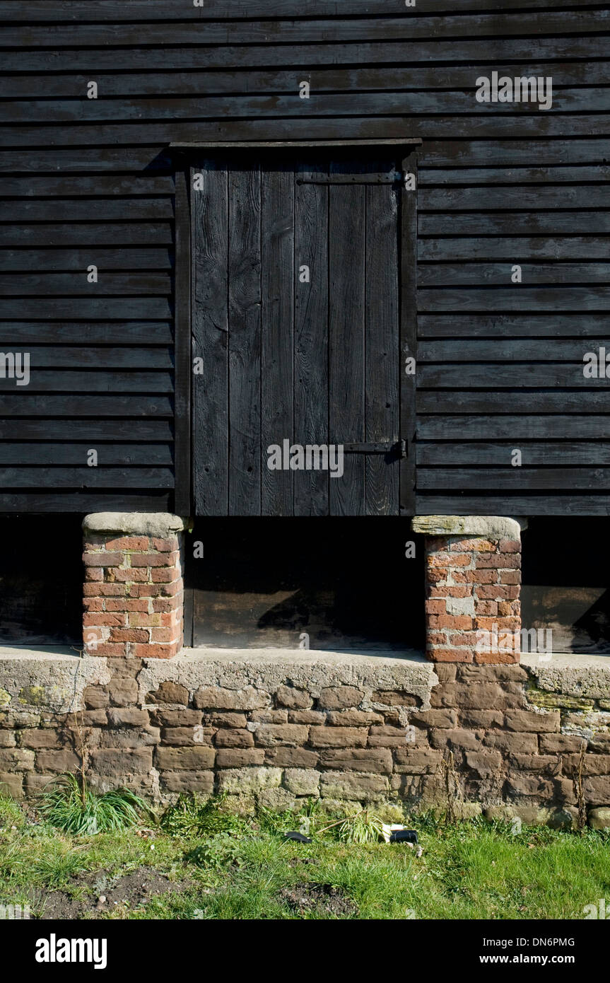 Traditionellen Getreidespeicher Fassade, Herefordshire, England. Stockfoto