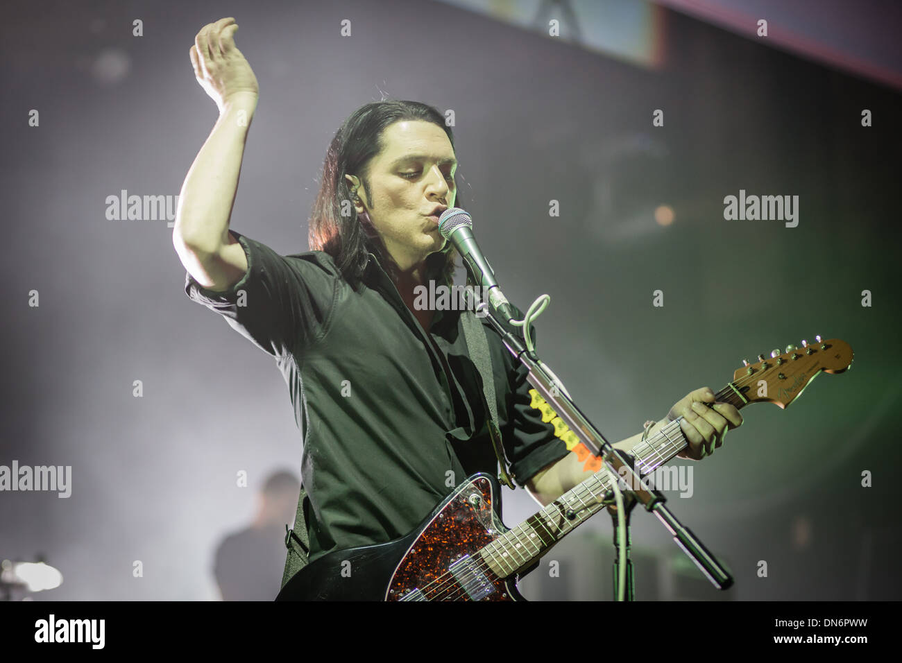 Placebo Live at Manchester Apollo - 14.12.13 Stockfoto