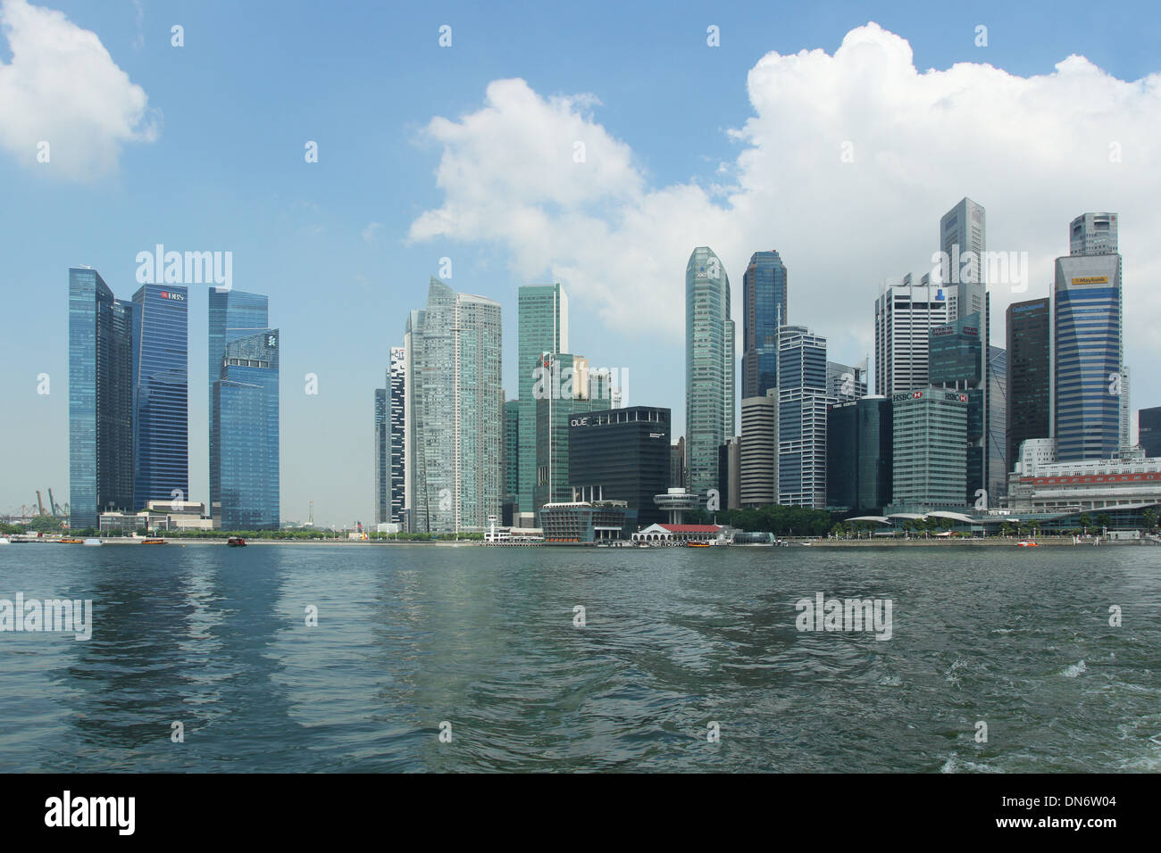Marina Bay Financial Center. Singapur. Stockfoto
