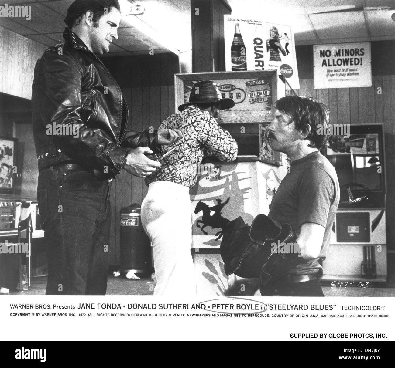 2. Januar 2001 - JANE FONDA DONALD SUTHERLAND PETER BOYLE IN STEELYARD BLUES (Kredit-Bild: © Globe Photos/ZUMAPRESS.com) Stockfoto