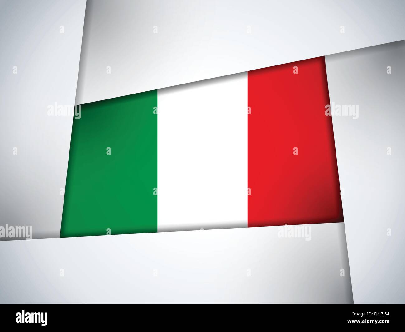 Italien Land Flagge geometrischen Hintergrund Stock Vektor