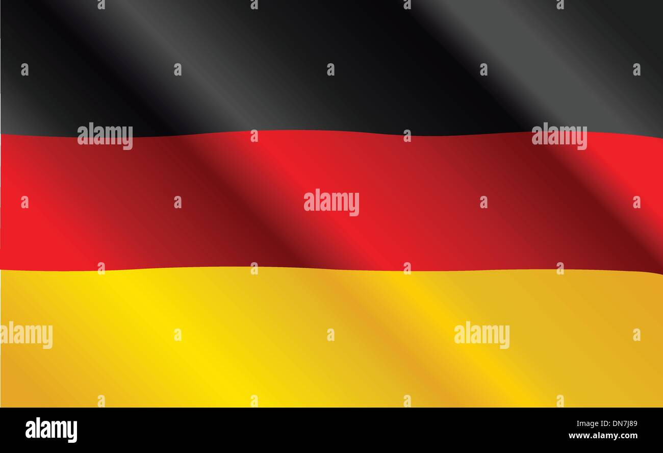 Deutsche Flagge Stock Vektor