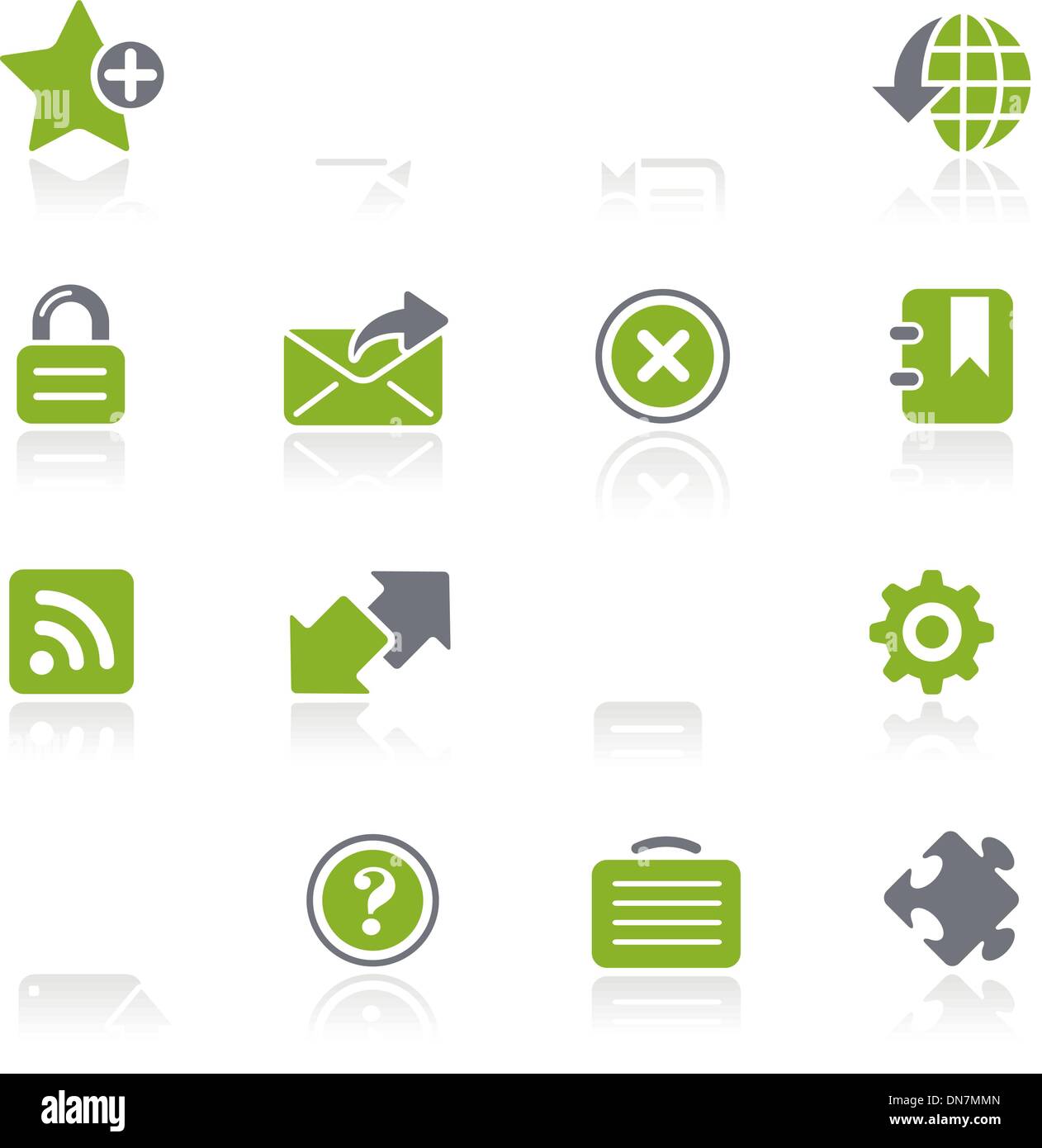 Web-Site & Internet Plus / / Natura Serie Stock Vektor